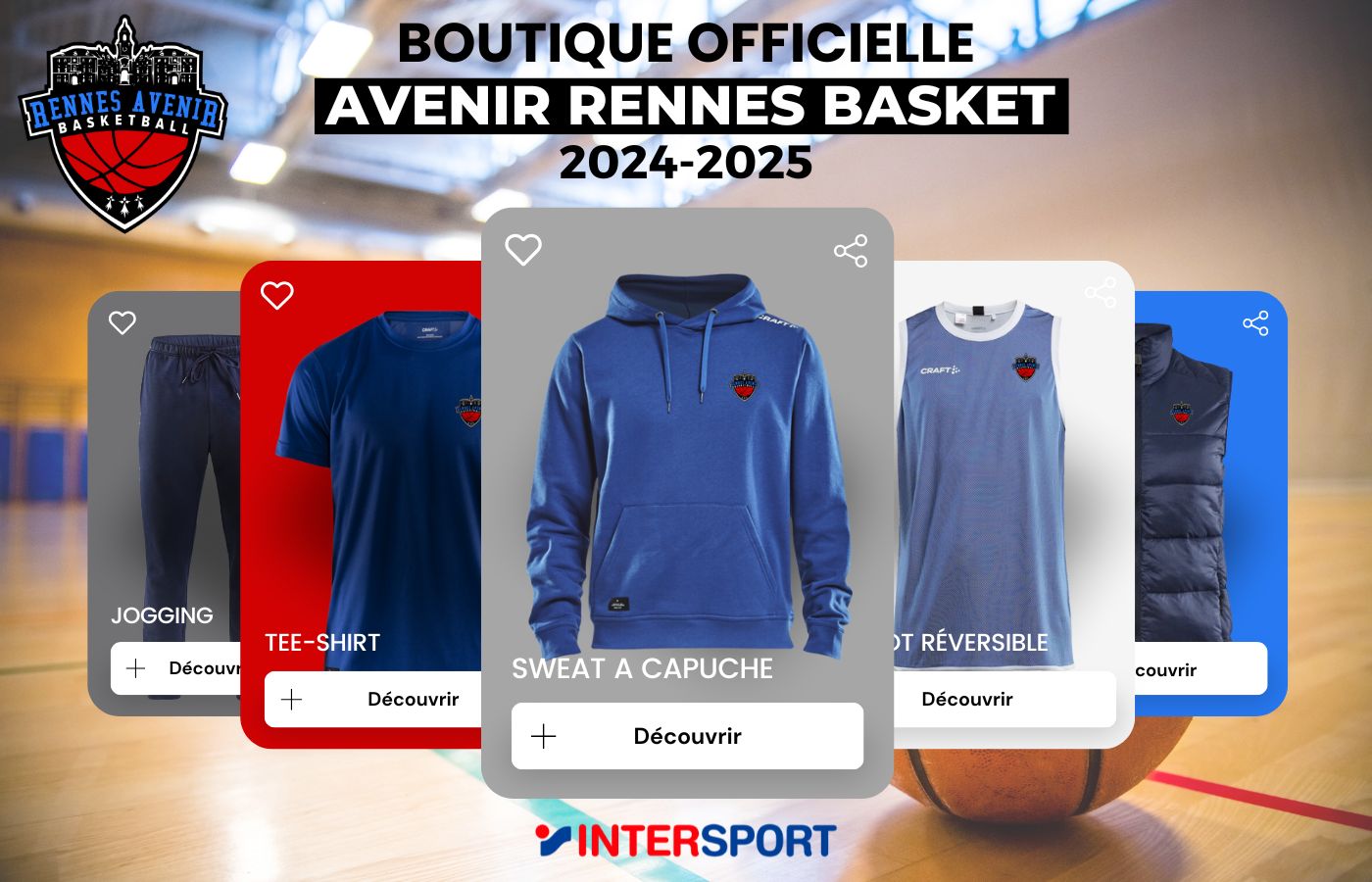 🏀 Votre Boutique Avenir de Rennes Basket 🎁